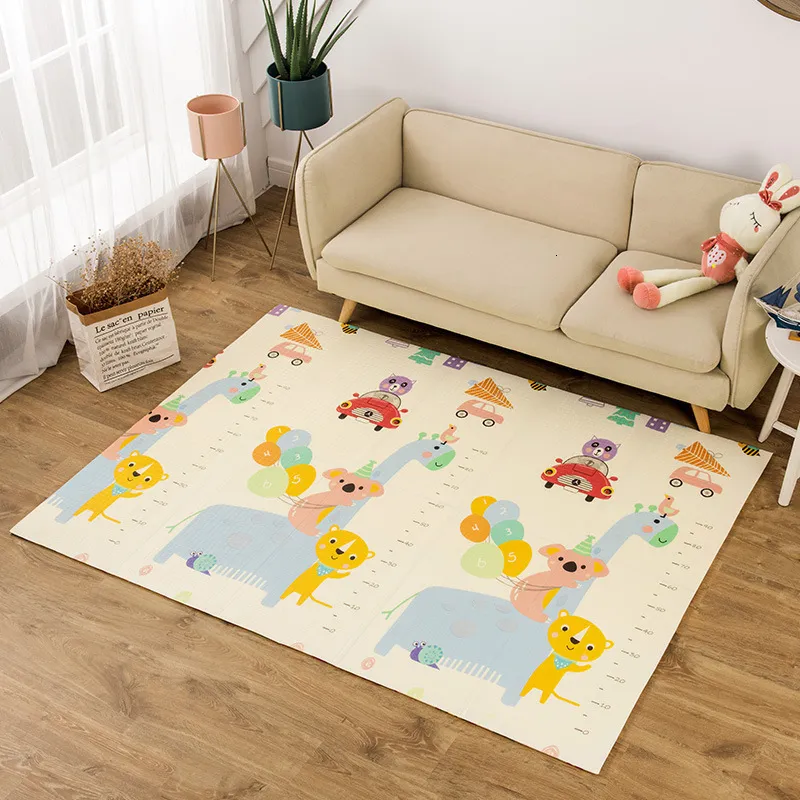 Play Mats XPE Baby Play Mat 120*180cm子供のためのおもちゃマットキッズラグプレイマット開発マットベビールームクロールパッド折りたたみマットベビーカーペット230718