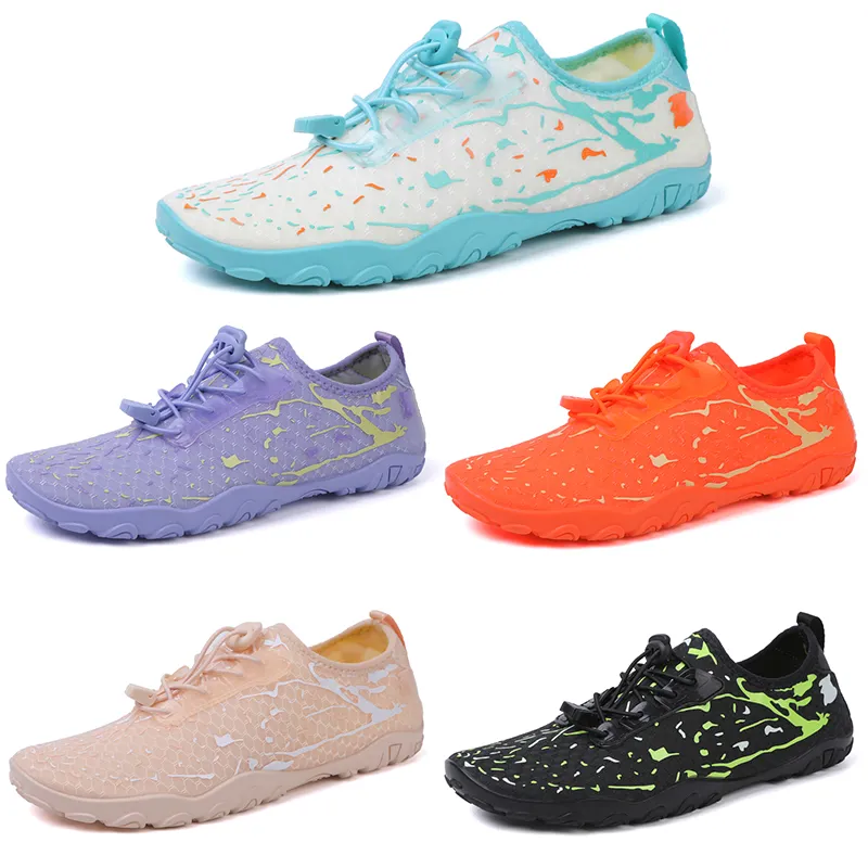 2023 Rapid drainage beach shoes men women yellow orange black green bule purple outdoor for all terrains leisure