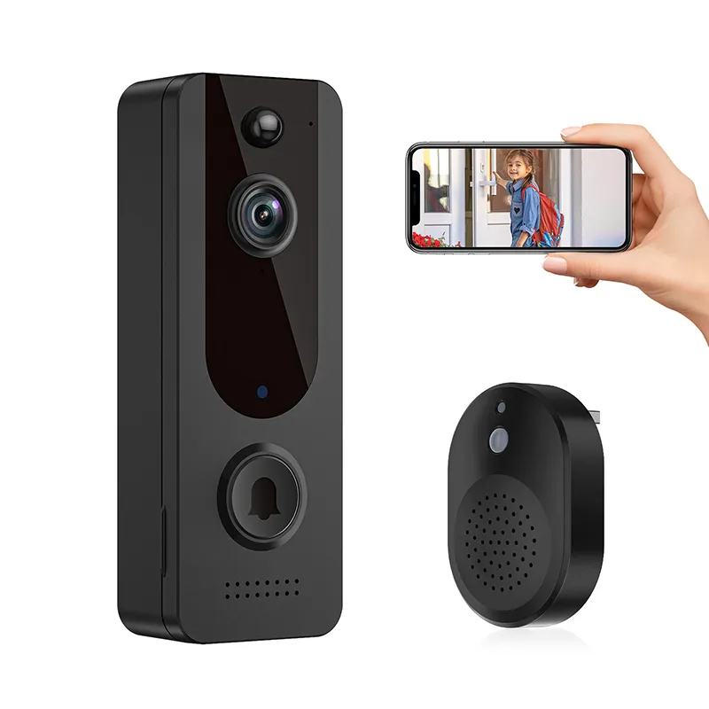 V8 Новый акционер Wi -Fi Ring Smart Door Dofle Phone Viel Viewer Camera 1080p Aiwit Беспроводной видео