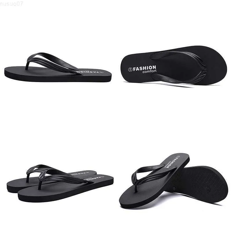 Slippare män glider tofflor sport trippel svart casual strandskor hotell flip flops sommar rabatt pris utomhus mens tofflor l230718