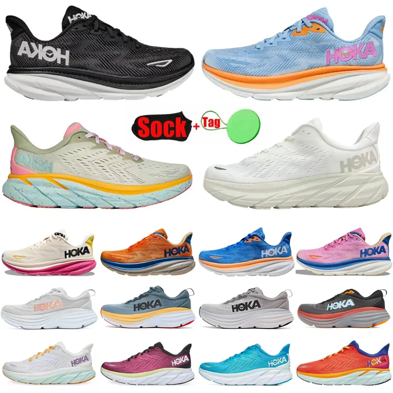 Hoka Bondi 9 Running Shoes Shock Absorbing Sneakers For Men And Women