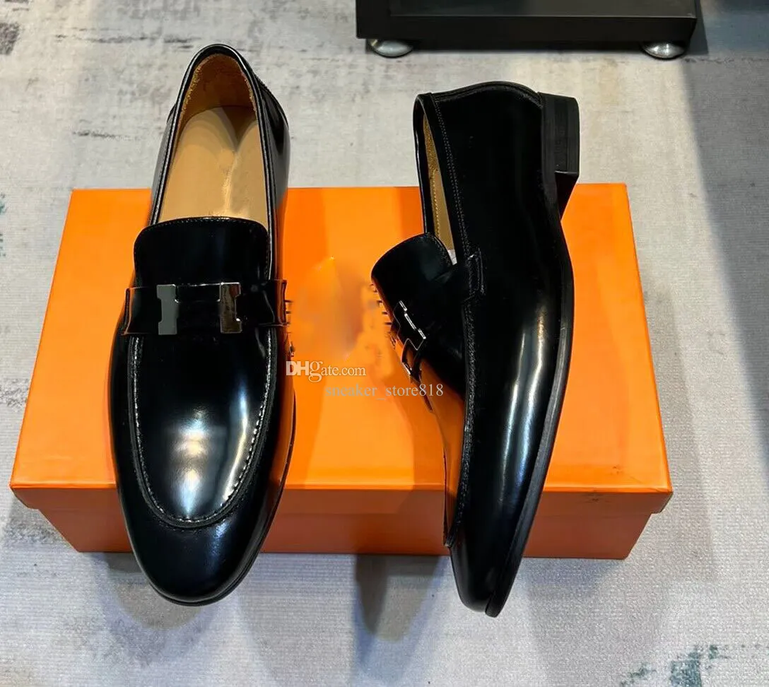 Moda Tasarım Erkek Elbise Ayakkabı Destin Loafer Buzak Deri Daireler İş Ayakkabıları Erkekler İçin Düşük Top Oxfords Açık ve Çanta