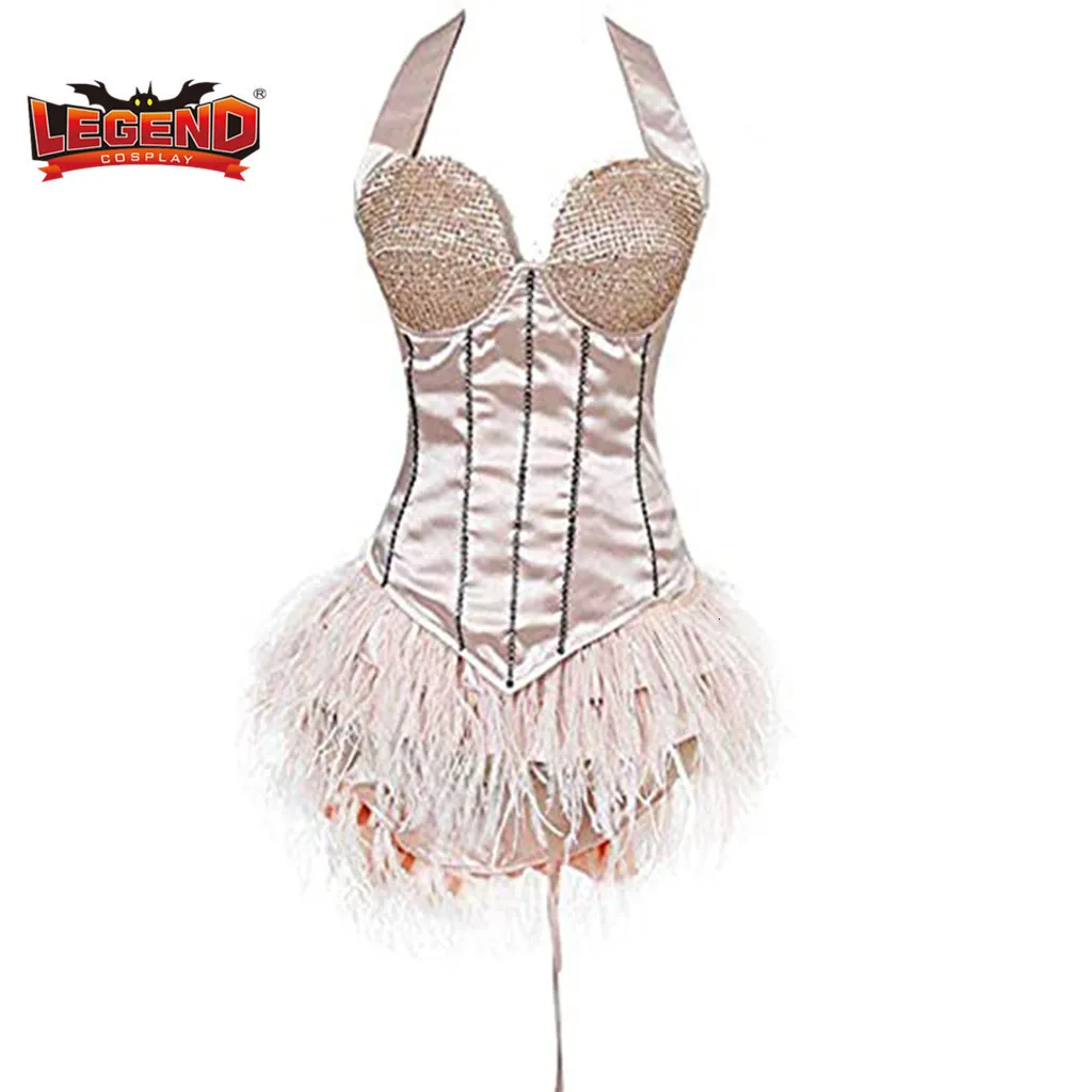 Custom Made Pink Burlesque Costume For Showgirl Saloon Girl Basic Casual  Dress For Cosplay And Legend Costume H001 230718 From Luo02, $79.51