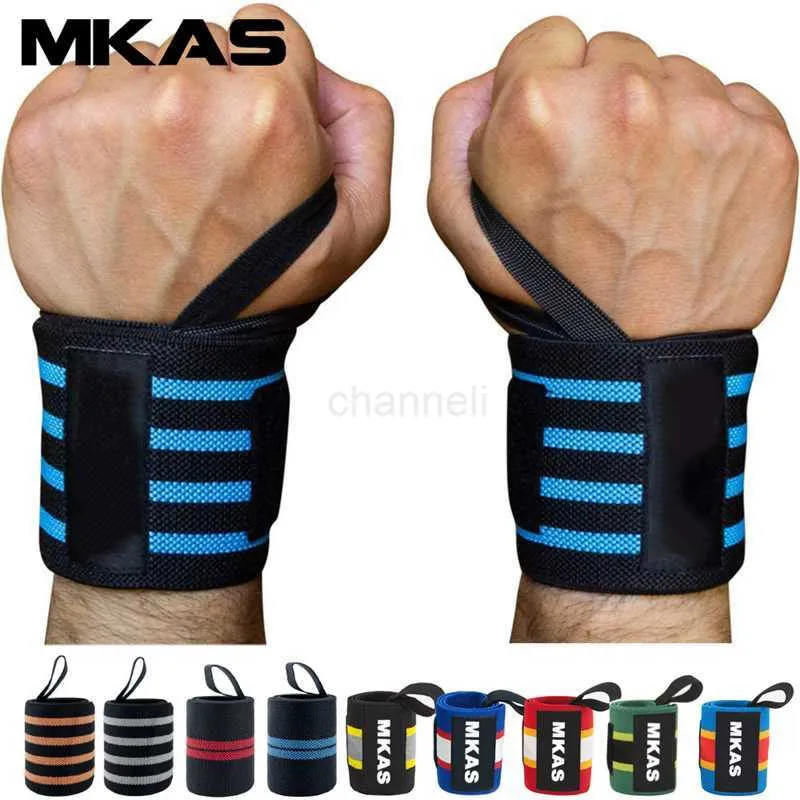 Supporto per il polso Supporto per il polso Sicurezza per lo sport Avvolgimento del polso Sollevamento pesi Palestra Cross training Fitness Pollice imbottito Cinturino Power Hand Support Bar Wristba