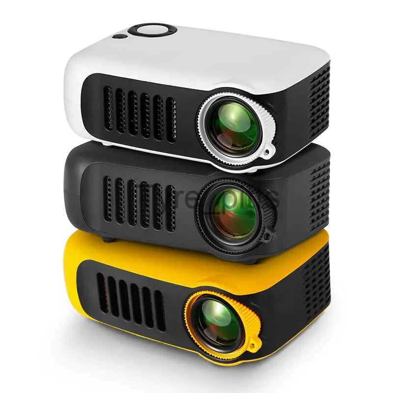 Inne akcesoria projektorowe Mini Projektor Portable 3D LED Video Projektory domowe kino teatru Gra Laser Beamer Smart TV Box 1080p 4K przez port HD A2000 x0717