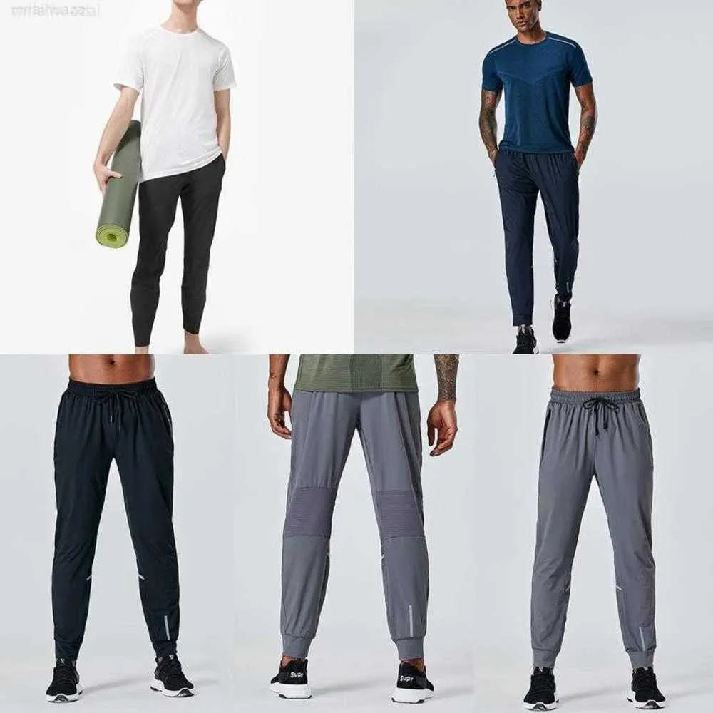 2023 Designer Long Pants Men Sport Running Align Yoga Outdoor Gym Pockets Slim Fit Sweatpants Pant Jogger Trousers Mens Casual Elastic Midje Sporty9ilk