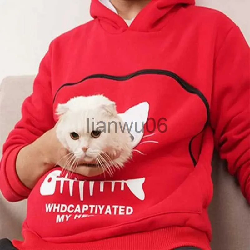 Womens Hoodies Sweatshirts Sweatshirt Cat Lovers Hoodie Kangaroo Dog Pet Paw Dropshipping Pullovers Cuddle Pouch Sweatshirt Pocket Animal Ear Hooded P J230718