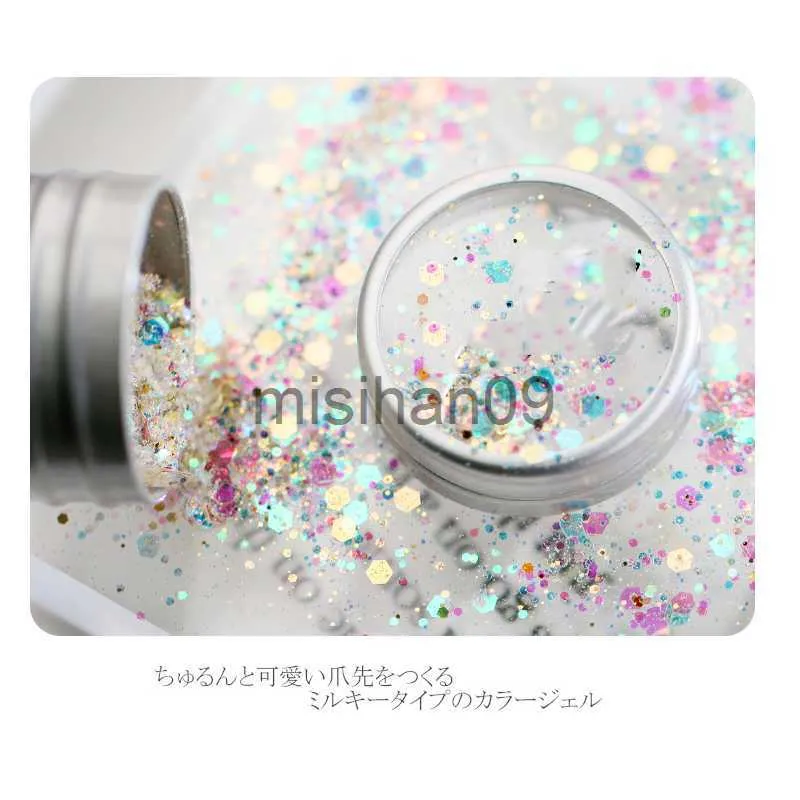 Outros Maquiagem 1 Pote 3 cores Unicórnio Caspa (mudança de cor iridescente) Mistura de glitter Para unhas de gel acrílico Unhas com glitter solto | Maquiagem com glitter J230718