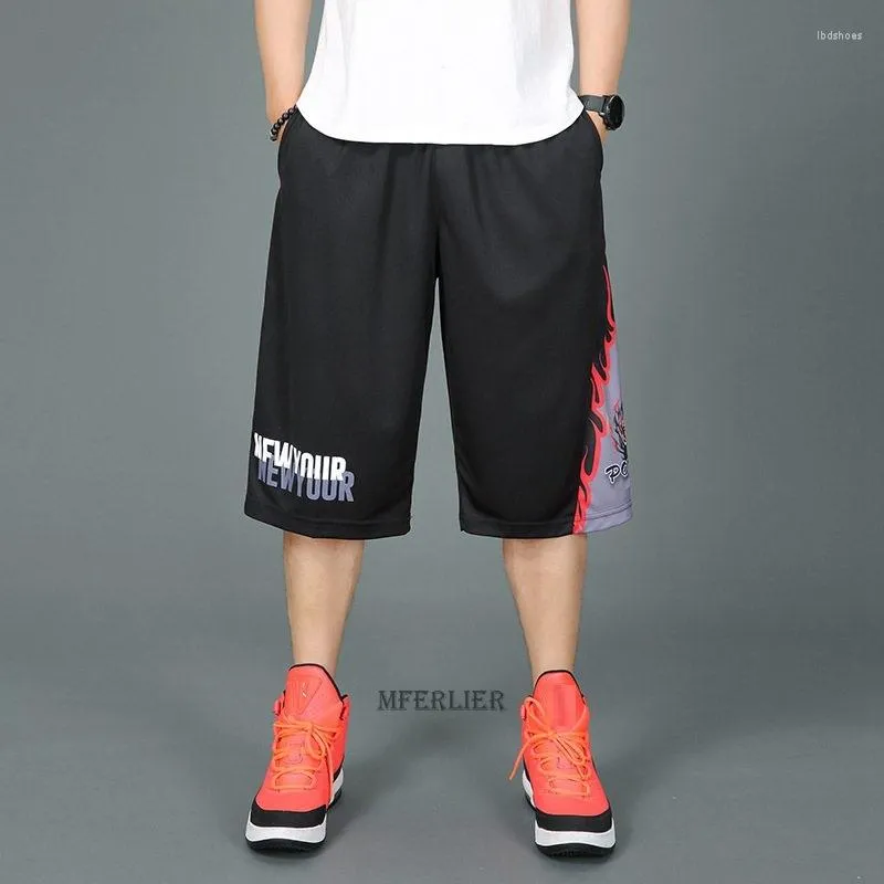 Breathable Mens 6xl Basketball Shorts With Letter Patchwork Plus