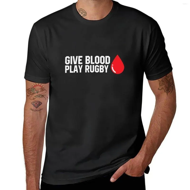 Polos Masculinas - Give Blood Play T-Shirt Cute Tops Custom T Shirts Custom Design Your Own Tees Blank Fited For Men