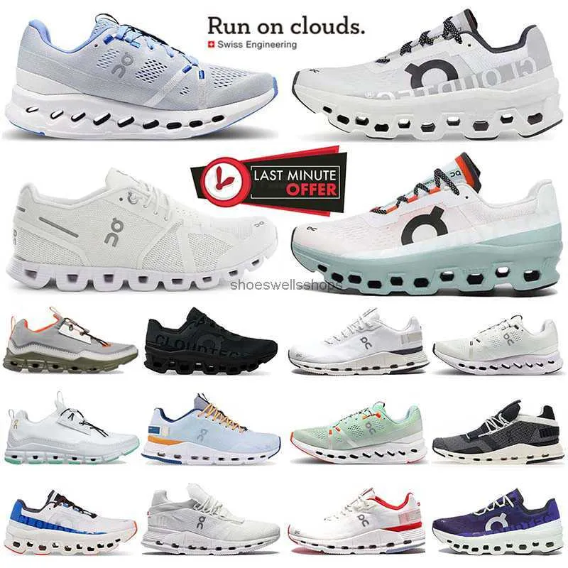 On Cloud X 1 Zapatillas para correr Cloudsurfer Cloudaway All White Lumos Black Frost Cobalt Eclipse Cúrcuma Acai Purple Cobalt Hombres Mujeres Entrenadores Zapatillas deportivas 36-45