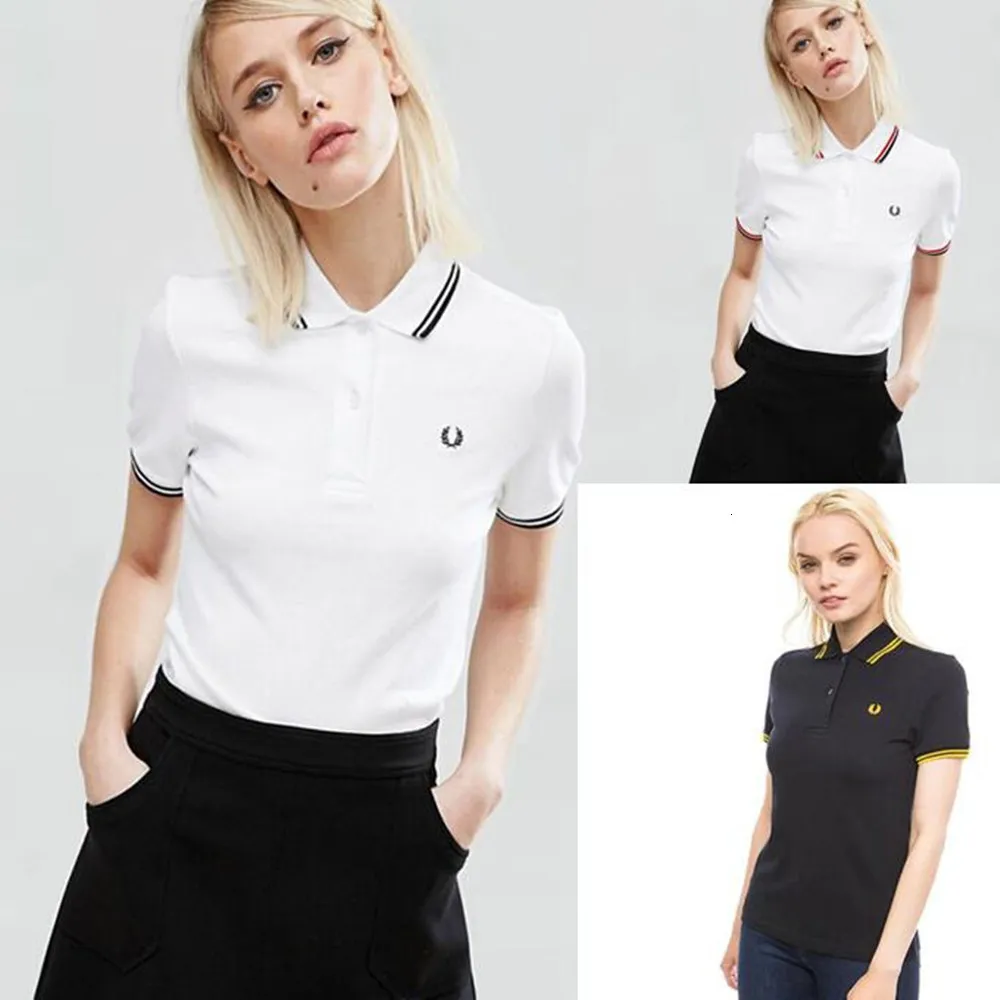 Damenblusen, Hemden, Weizen-Poloshirt, Blumenausschnitt, lässig, bestickt, kurzärmlig, Reversrock 230717