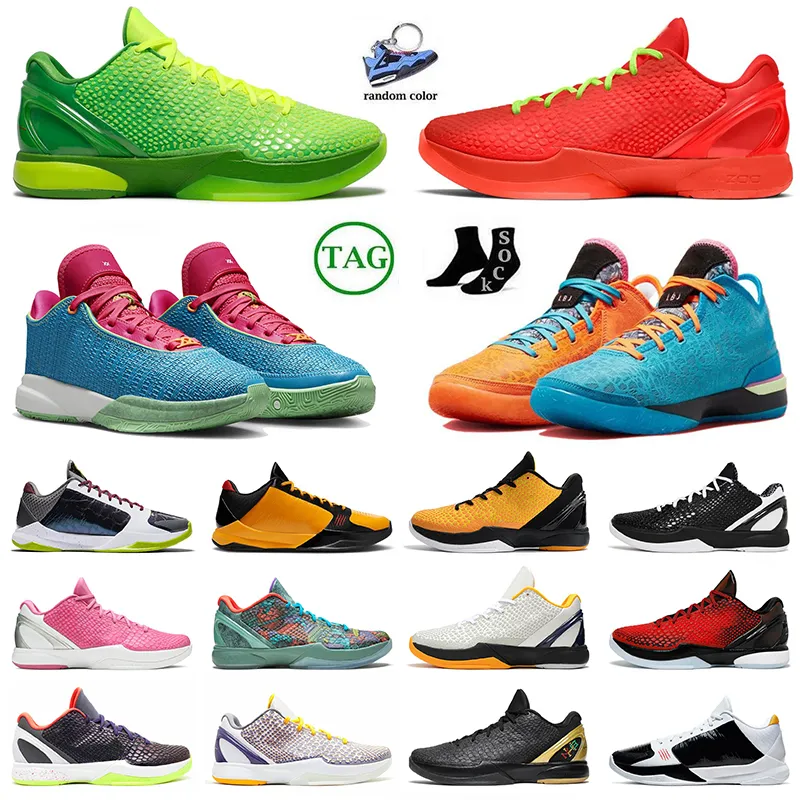 Topkwaliteit mamba protro 6 grinch basketbalschoenen lb20 heren zom trauwenrs mambacita protro prelude denk roze all starw gefokte kerst k6 sneakers sport