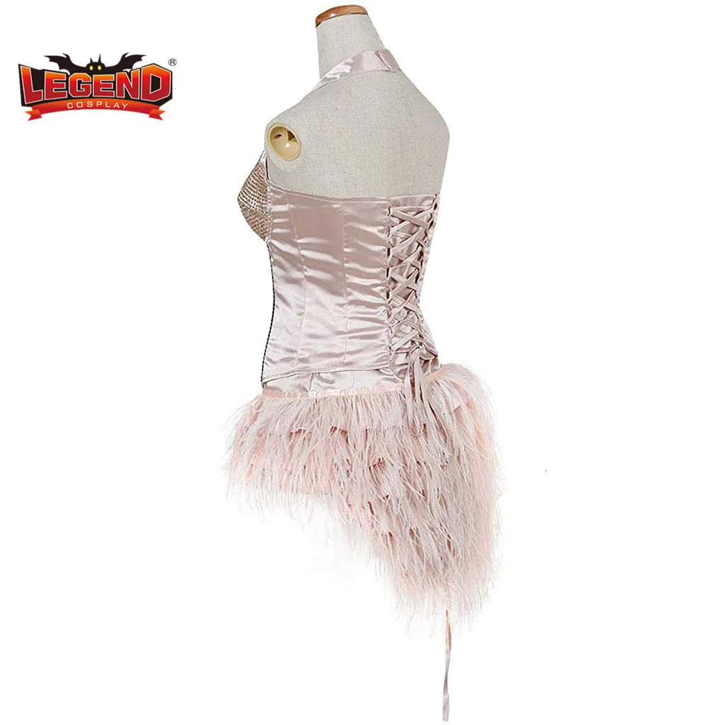 Womens Burlesque Costume  Flirty Pink Showgirl Costume for Women