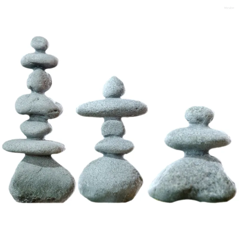 Garden Decorations Stone Decor Zen Stones Landscape Micro Rockery Outdoor Figure Sculpture Landscaping Stacked Bonsai Tank Statues Ornaments