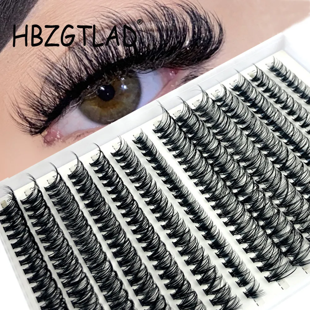 Falska ögonfransar Enskilda fransar 30D40D Lash Cluster Extensions Blandade Wispy Cluster Eye C D Curl Extension 230617