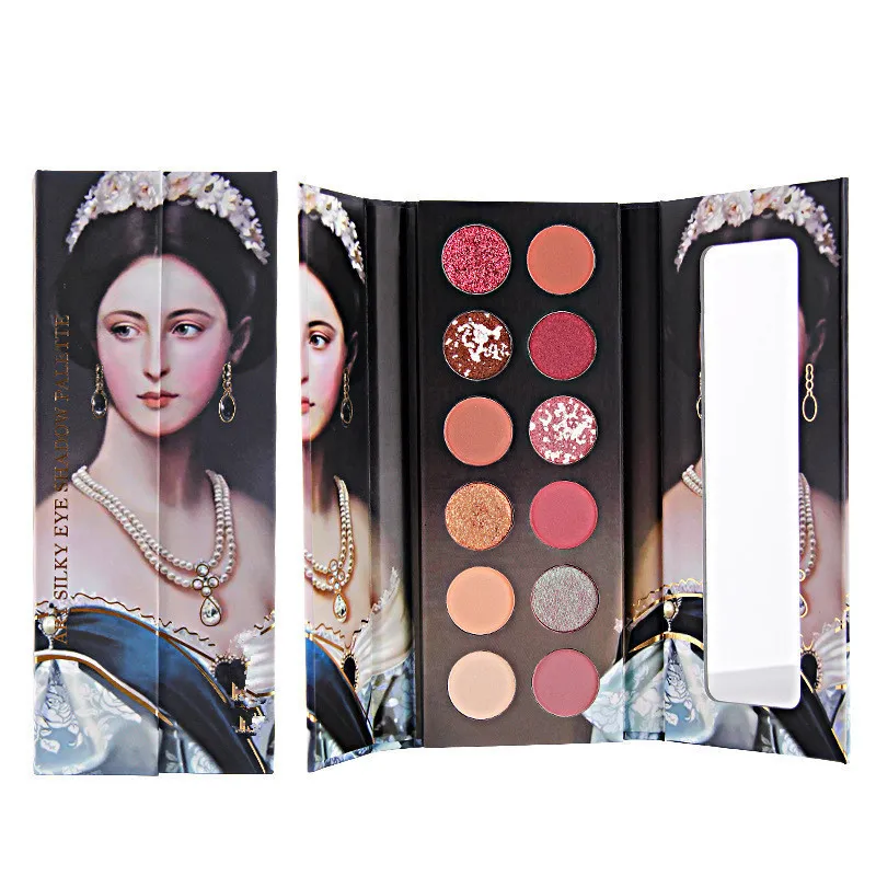 Eye Shadow 12 Color Eyeshadow Palette Oil Painting Eyeshadow Party Matte Pearlescent Earth Color Multi Color Eye Makeup Set 230717