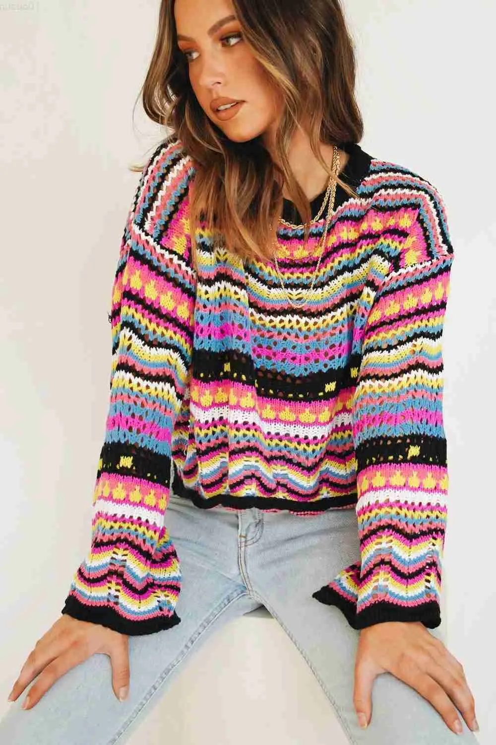 Best hot sale rainbow sweater