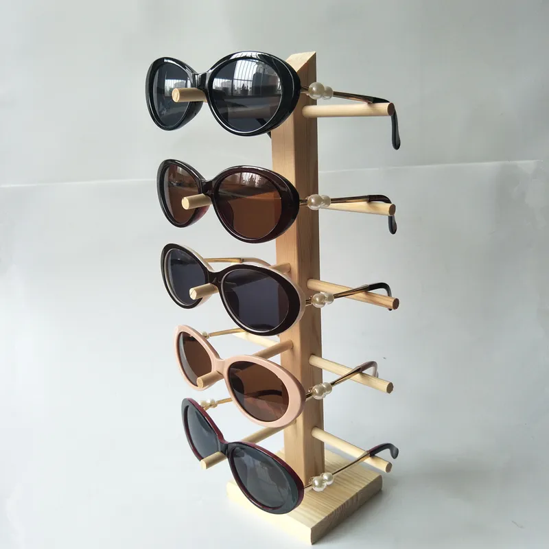 Mode Pearl Designer Solglasögon Högkvalitativ lyxkvinna Sol Glasögon Cat Eye Metal Frame Women Eyewear UV400
