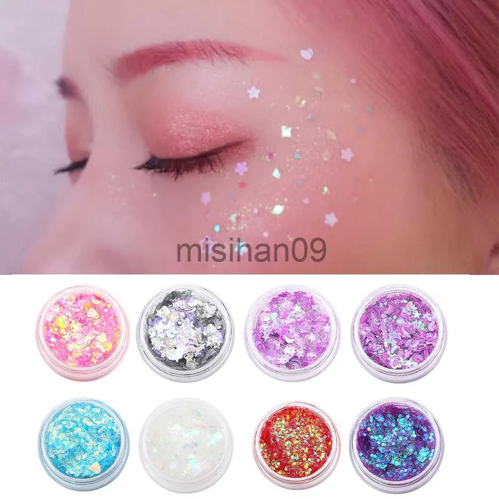 Autre Maquillage Portable Multifonctionnel Paillettes Scintillantes Ombre À Paupières Paillettes Décoration Pour Cheveux Visage Corps Visage Ongles DIY Partie Maquillage J230718