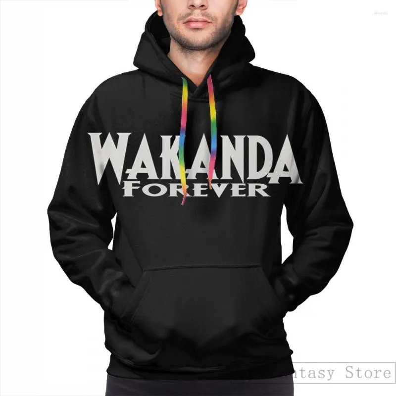 Herrtröjor herrar tröja för kvinnor roliga 60681-wakanda för evigt tryck casual hoodie streatwear