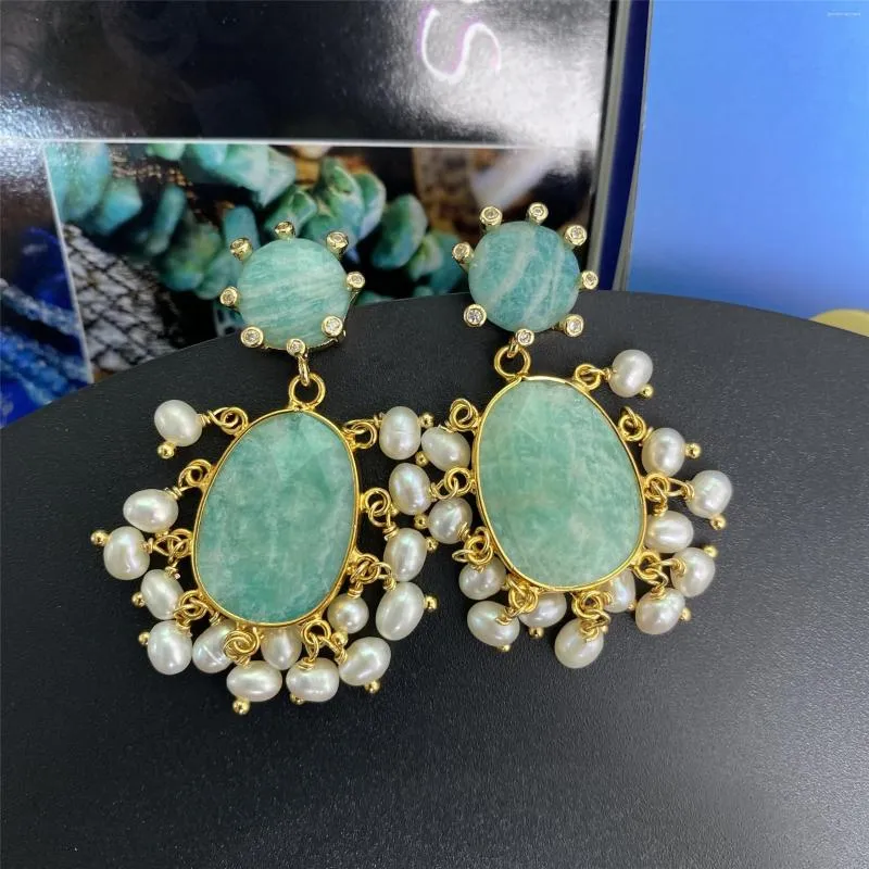 Boucles d'oreilles pendantes 2023 Tianhe pierre petit pendentif perle pour la mode féminine luxe élégant et de haute qualité boucle d'oreille bijoux