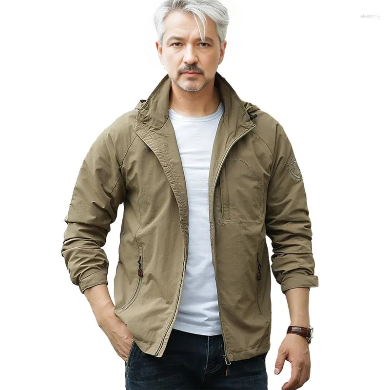 Chaqueta militar para hombre con capucha de camuflaje con cremallera y  capucha chaquetas casuales de manga larga con capucha impermeable  cortavientos