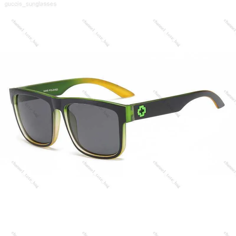 espías gafas de sol hombres diseñador Moda al aire libre película en color Gafas de sol reflectantes marco grande Deportes al aire libre anteojos gafas al por mayor 11W4L5