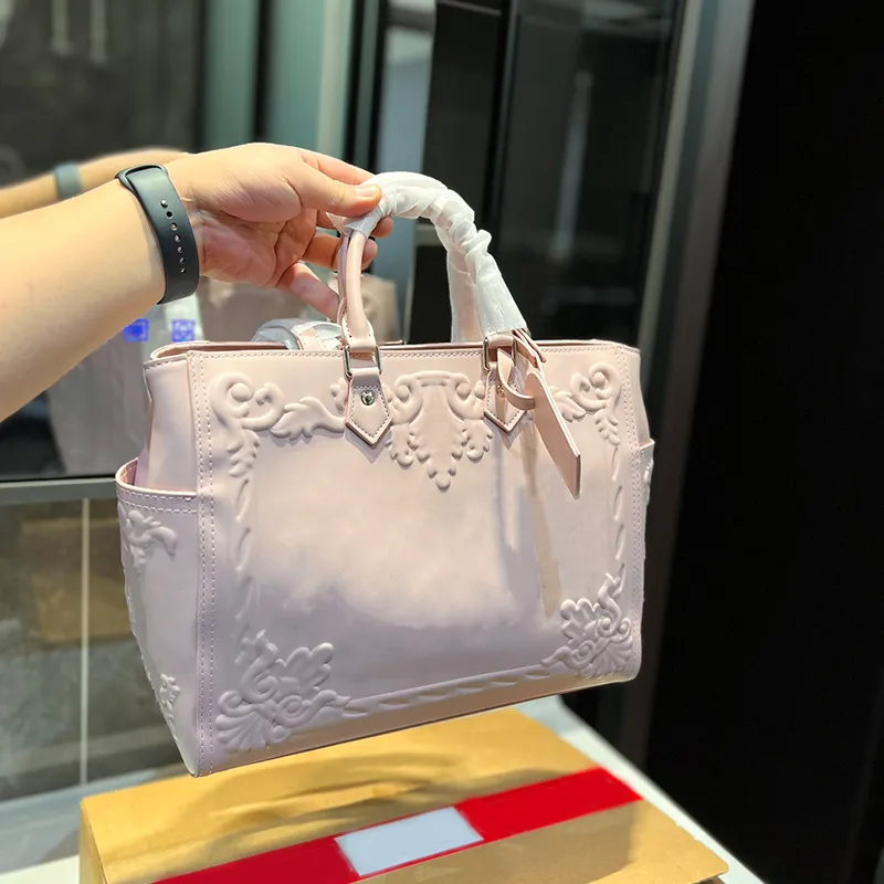 Bolsa Feminina Designer Tote de Couro Genuíno Elegante e Versátil para Viagem Trabalho e Compras