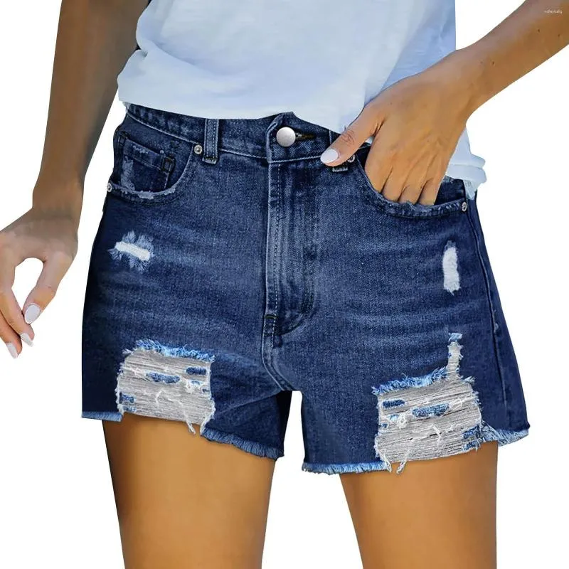 Stretchy Mid Waist Denim Shorts For Women Casual Petite Shorts