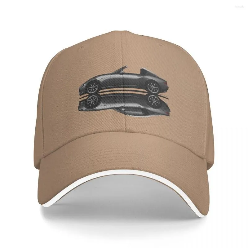 Berets My Drawing Of Dark Gray Open And Closed Japanese Roadster Sports Car Baseball Caps Hats Cap Hip Hop Hat Polychromatic