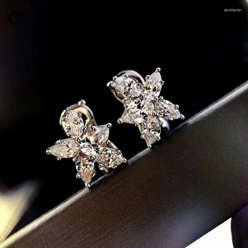 Boucles d'oreilles CAOSHI fantaisie dame déclaration bijoux avec cristal brillant Design moderne à la mode accessoires de mariage féminin