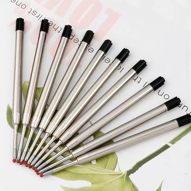 G2 0.5mm black Metal signature refill for Roller ball pen 424 stationery write smooth pen accessories