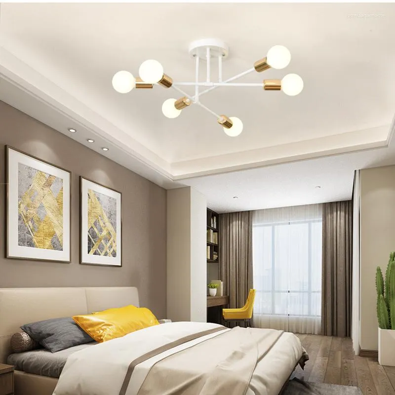 Żyrandole 3 kolory LED na salon sypialnia nowoczesne żyrandol sufitowy jadalnia wisząca lampka domowa dekoracje domowe kreatywne oprawy światła
