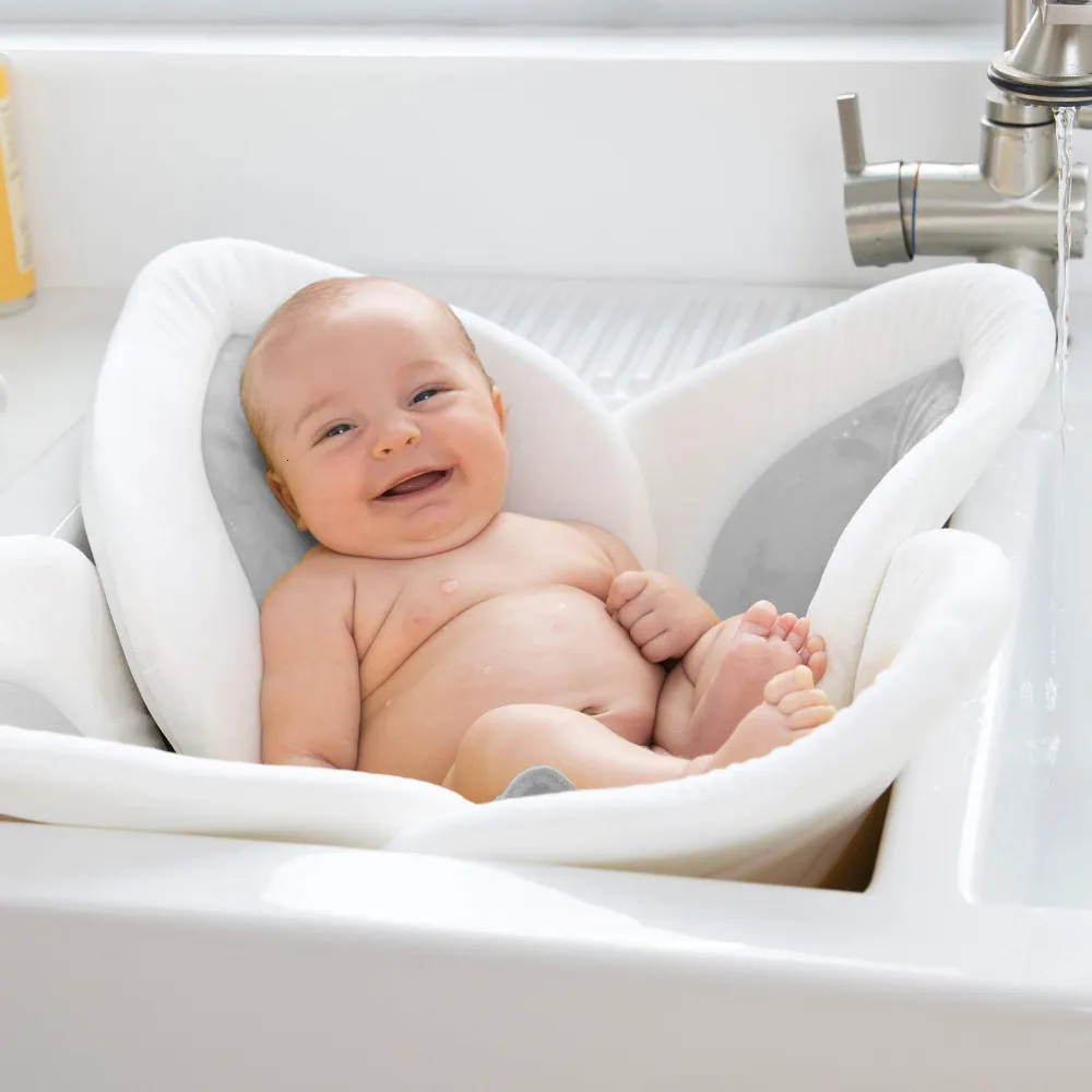 Acquista Cuscino comodo per vasca da bagno per bambini, sedile per vasca da  bagno, cuscino per doccia per neonati, supporto per il bagno dei neonati