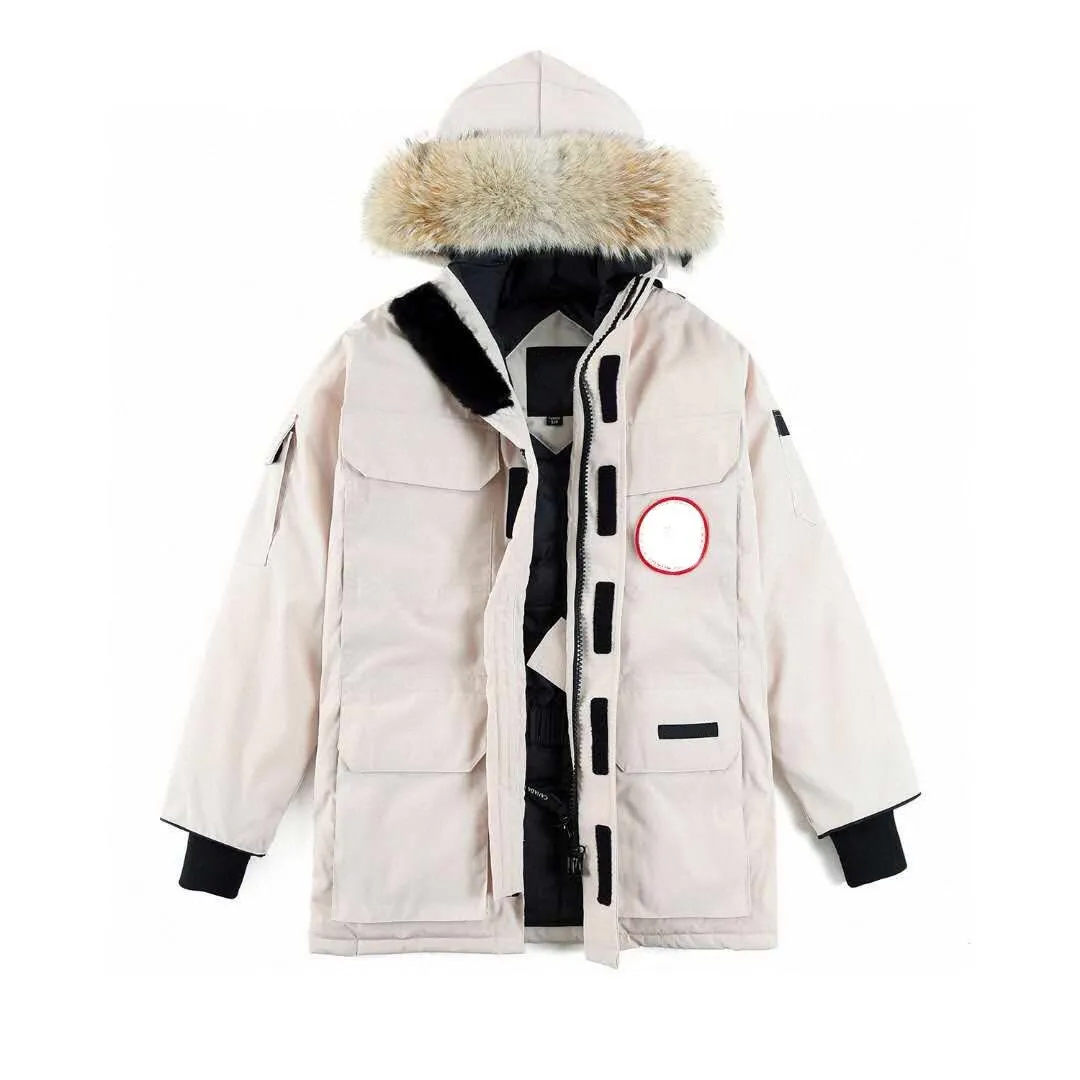 Canda oca jecket giù per la giacca da parcata con cappuccio calda parka canadese canotta outdoor spessa cappotto 9 giacche di volo candaio inverno Canda 345