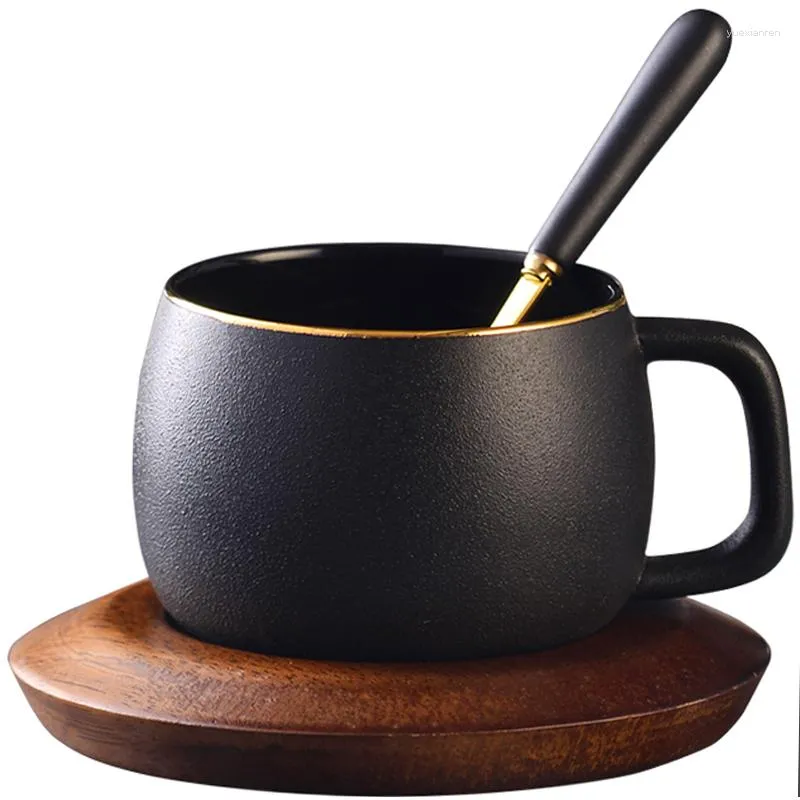 Koppar Saucers Scandinavian Ceramic Coffee and Creative Phnom Penh Matte Black Espresso Party Drinkware