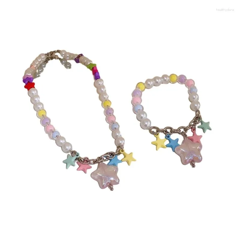 Collares pendientes Collar de resina Pulsera de playa Joyería adecuada para damas niñas