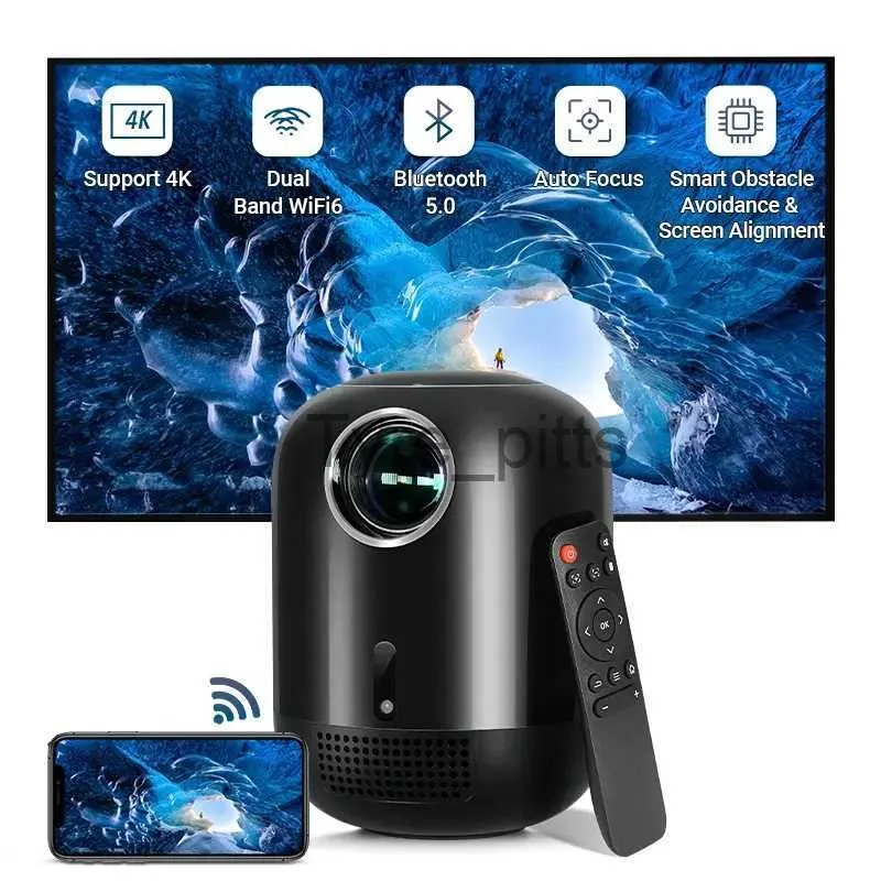 Other Projector Accessories Vivicine Smart Android 11 WIFI Mini Portable 4K Full HD 1080p Video Home Theater Projector Beamer Sealed Optical Proyector x0717