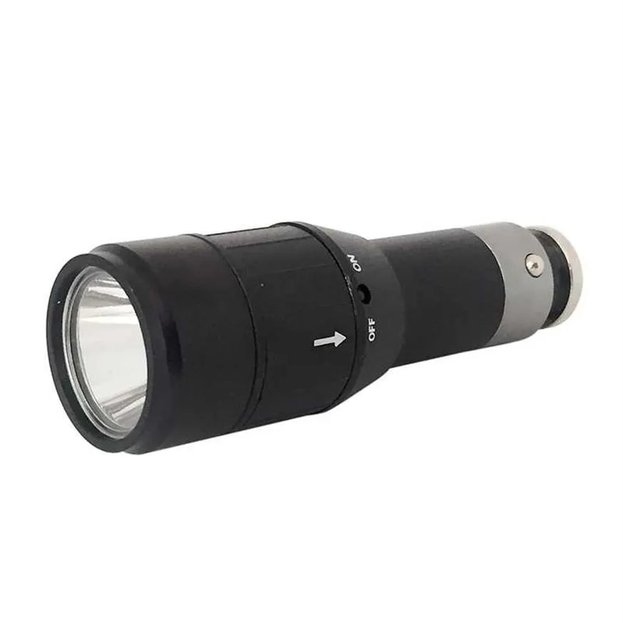 500 Lumens Cigarette lighter flashlight torch Q5 car light built in 1200mah rechargeable 16340 battery Mini Lamp lanterna tatical302a