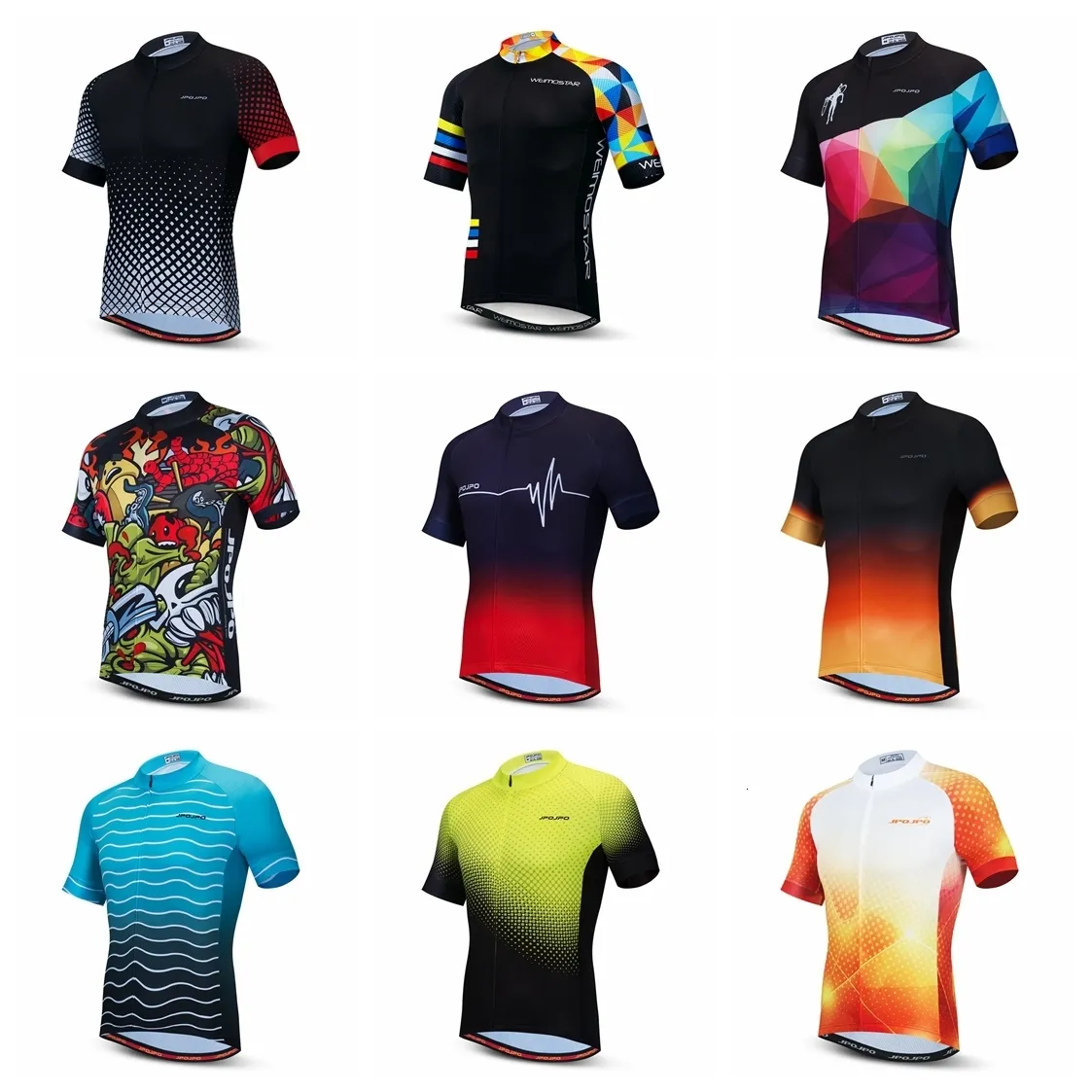 Pro Cycling Jersey for Men: Breathable Mesh Fabric, Quick-Dry, Perfect for  Road and Mountain Biking, Red and White