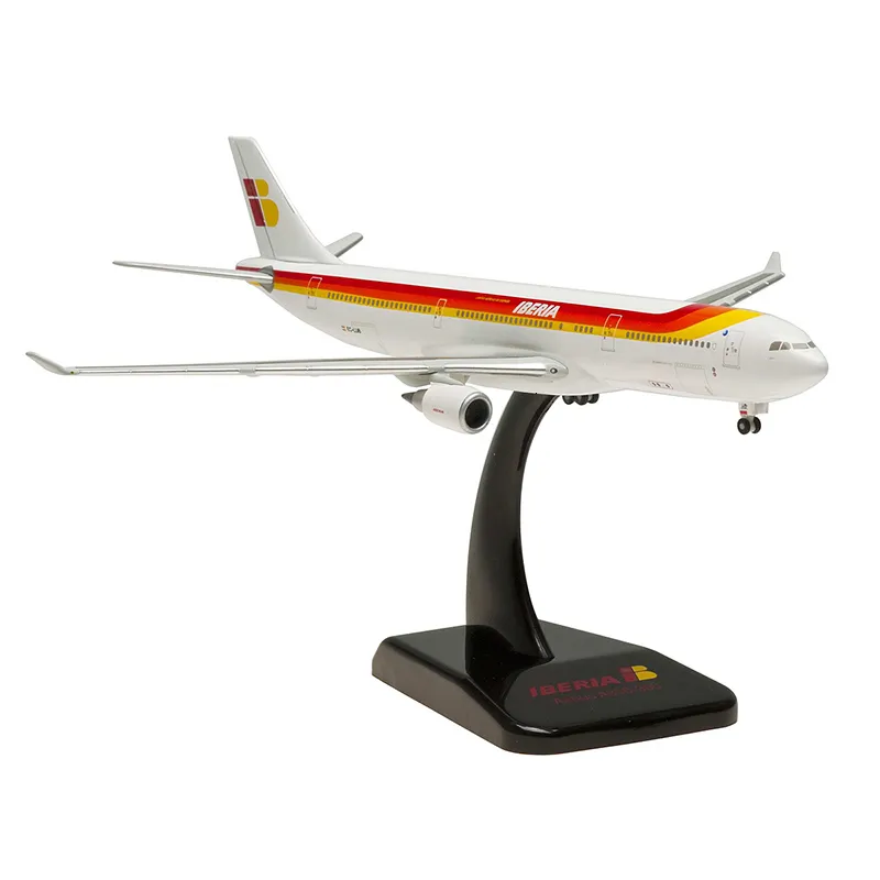 Modèle d'avion moulé sous pression à l'échelle 1/400 A330-300 HG5439 IBERIA Air Airlines modèle d'avion en alliage avec train d'atterrissage à collectionner 230718