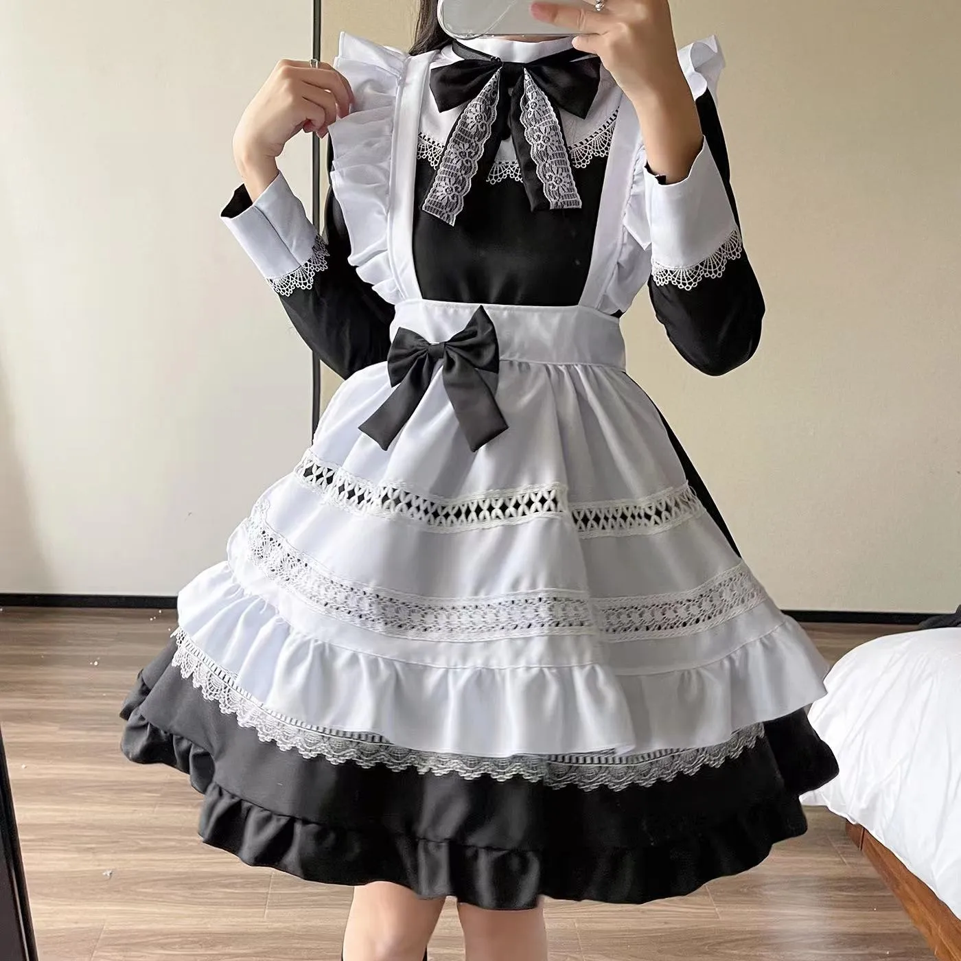 chinese dress ladies Maid Role Play Outfit for Women Red / M main image 1