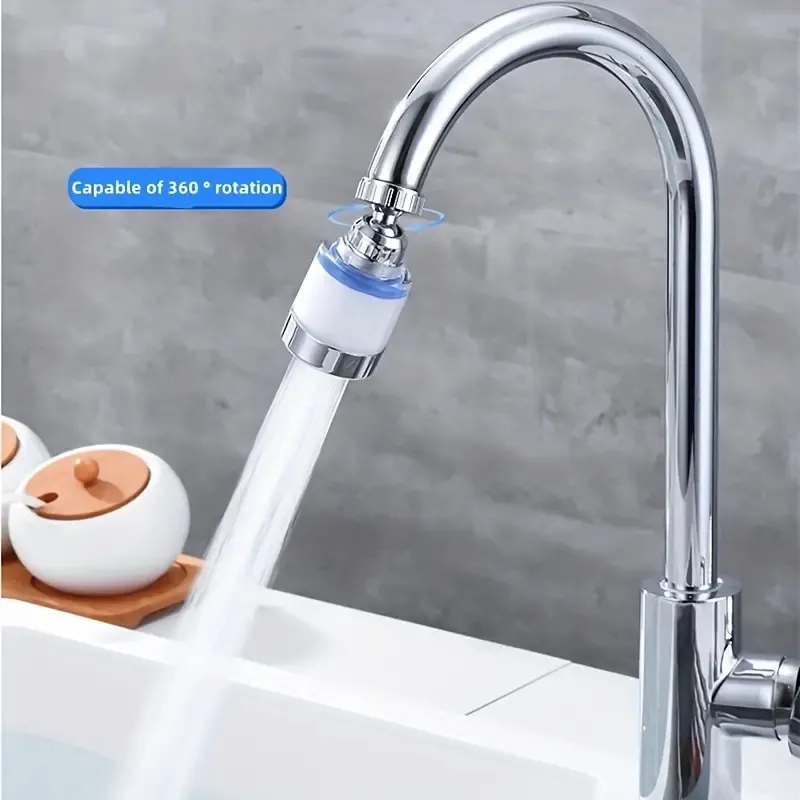 Faucet Water Purifier Filter, Universal Rotary Faucet Extender, High Pressure Areator, Replaceable Filter, Faucet Attachment