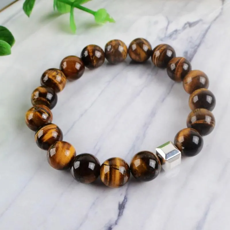 Strand Handmake Natural Tiger Eye Bracelets For Women Men 10mm Multi-Kind Agates Beads Bracelet Friendship Jewelry Gift Drop