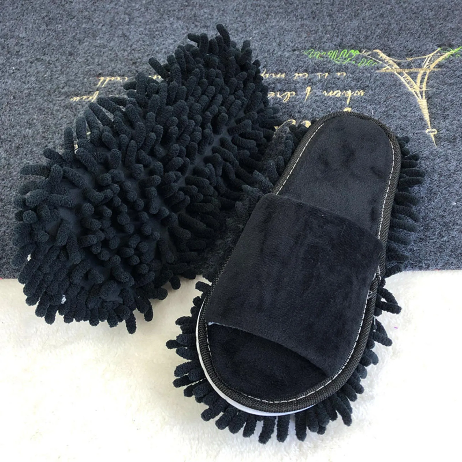 Pantoufles e Microfibre Vadrouille Paresseux Nettoyage Rapide