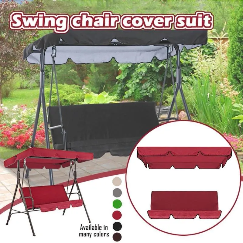 Chair Covers Waterproof Swing Seat Cover Dust-Proof Thickened Furniture Replacement Sunshade Hanging Canopy Set Hammock Garden