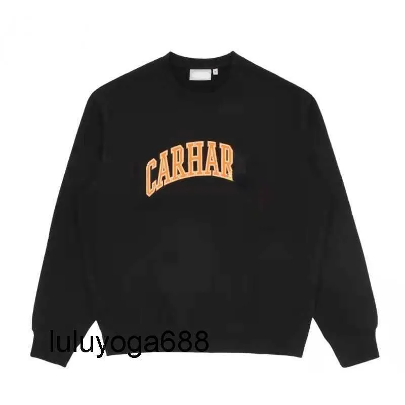 2023 New Carhart Mens Designer Pull Lettre Brodé Sweat marque de mode Hommes Femmes Polaire À Manches Longues t-shirt Oversize Pull Manteau À Capuche