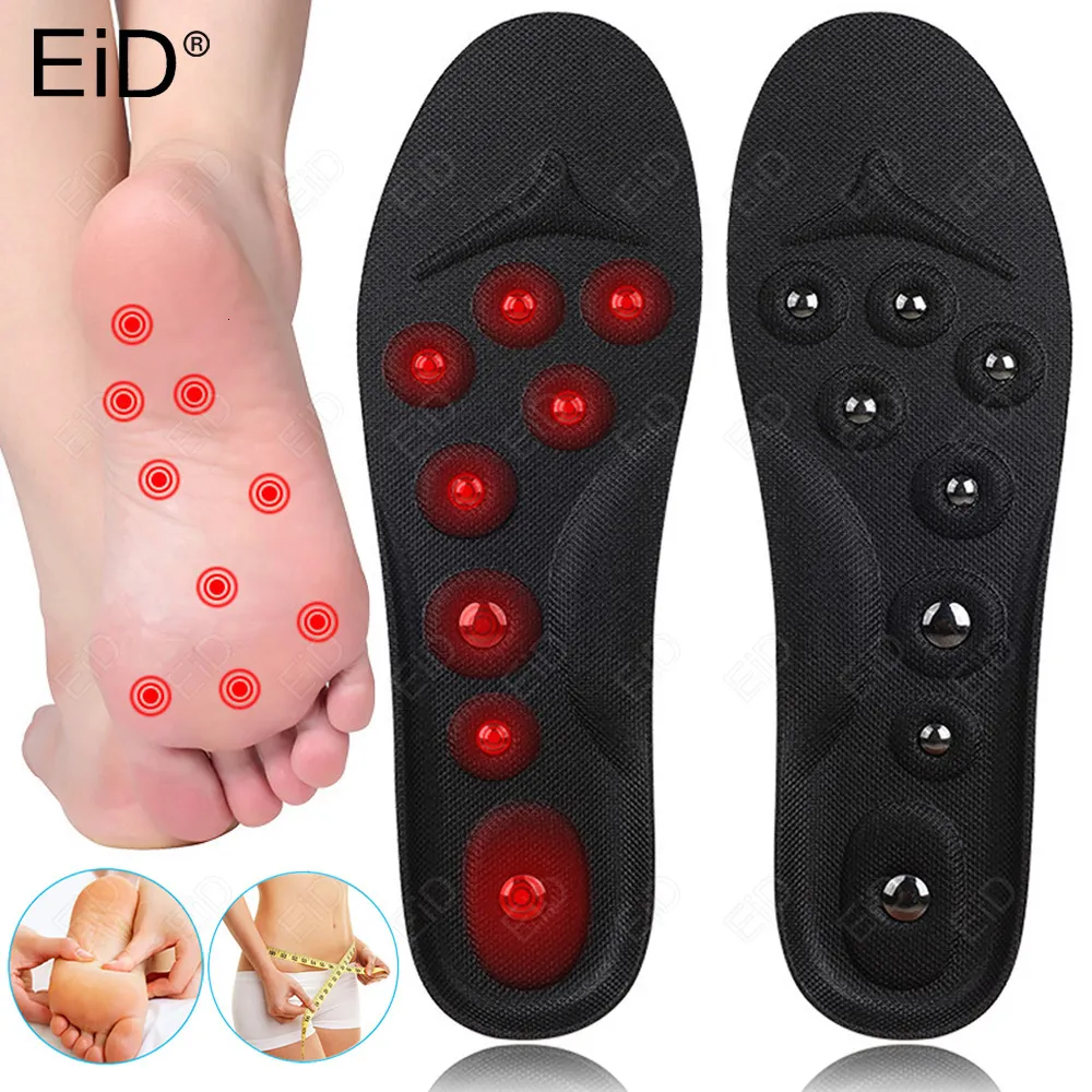 Sapatos Peças Acessórios EiD Ímãs Grandes Massagem nos Pés Palmilhas Magnéticas Pés Fisioterapia Terapia Acupressão Emagrecimento para Perda de Peso 230718