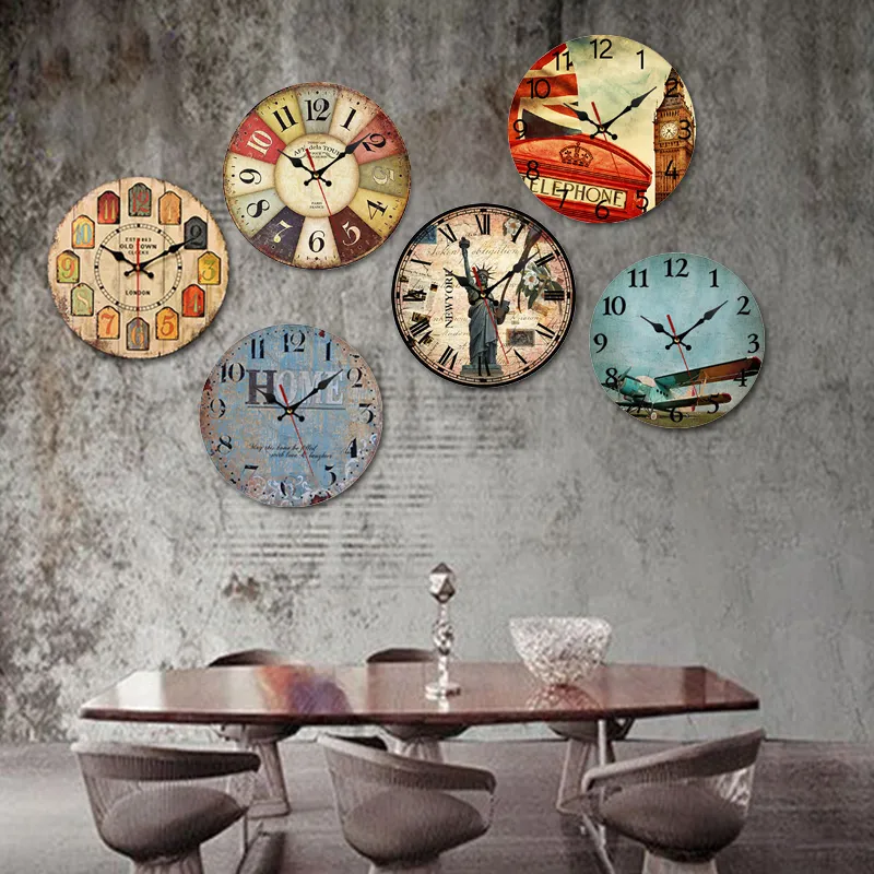 Relojes De Pared Reloj De Pared De Madera Retro 12 Pulgadas Comedor Grande Restaurante Cafe Relojes Decorativos De Pared Antiguo Silencioso Puntero Sin Tictac Para Regalo 230718 De 15 21 DHgate